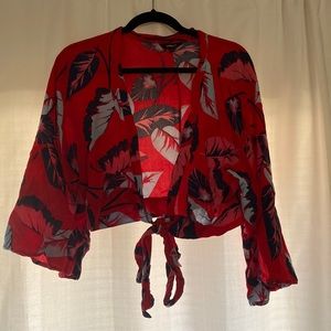 Express 2-piece matching set. Size medium. Faux wrap skirt and wrap/tie top.